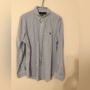 Men's Blue Checkered Shirt